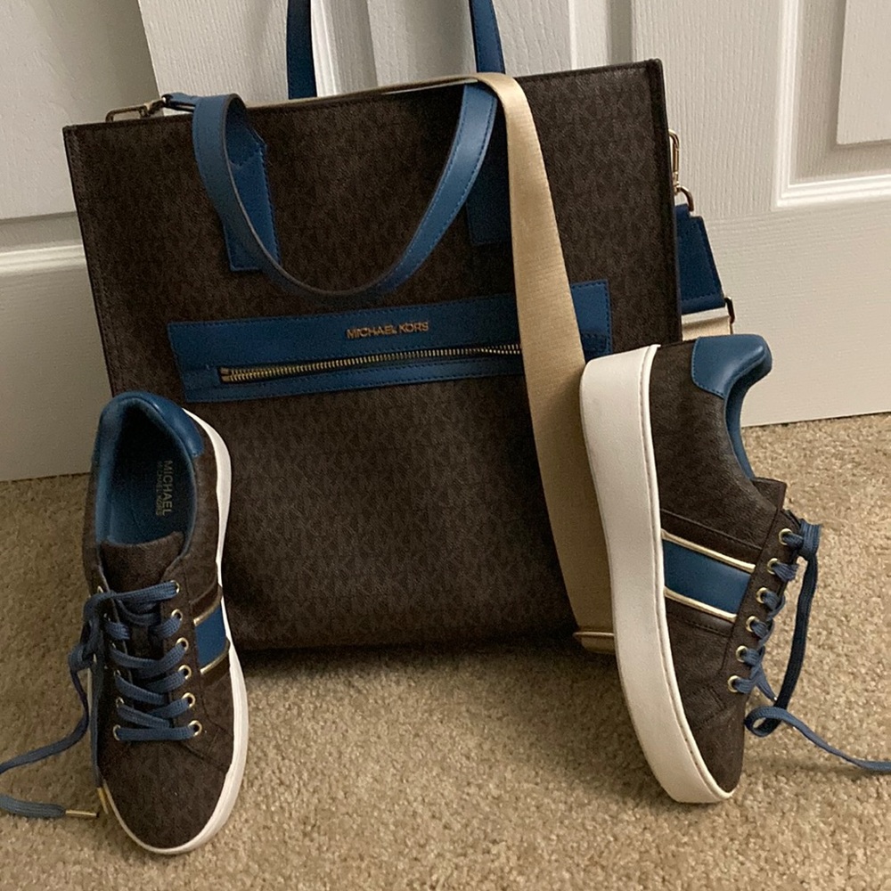 Michael Kors bag with matching shoes size 8